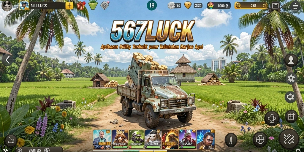 Tampilan intuitif aplikasi 567LUCK yang memudahkan penggunaan.