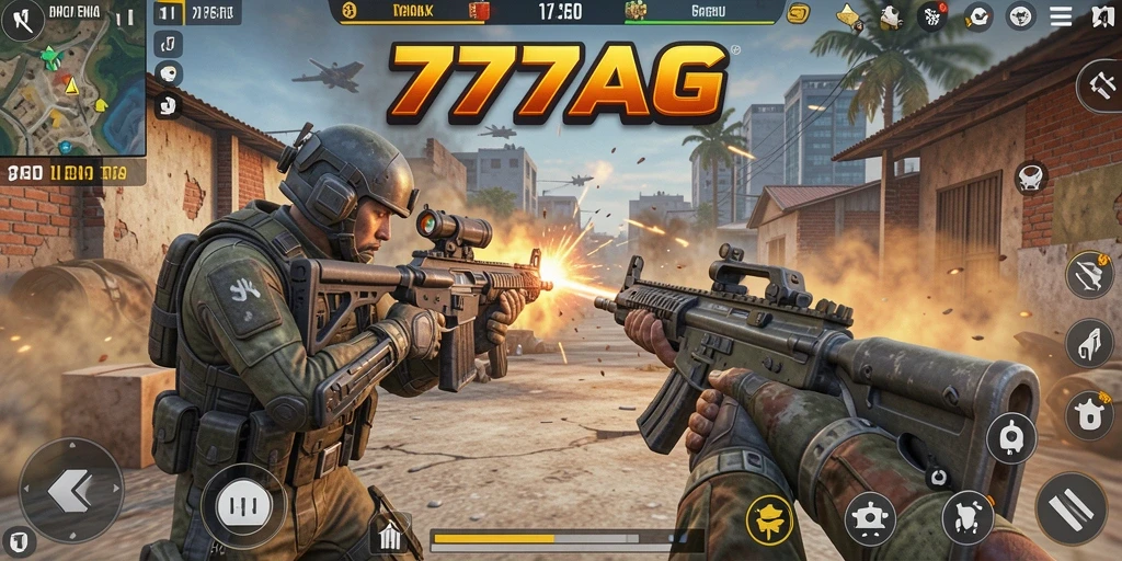 Screenshot gameplay 777AG yang menampilkan aksi tembak-menembak seru.