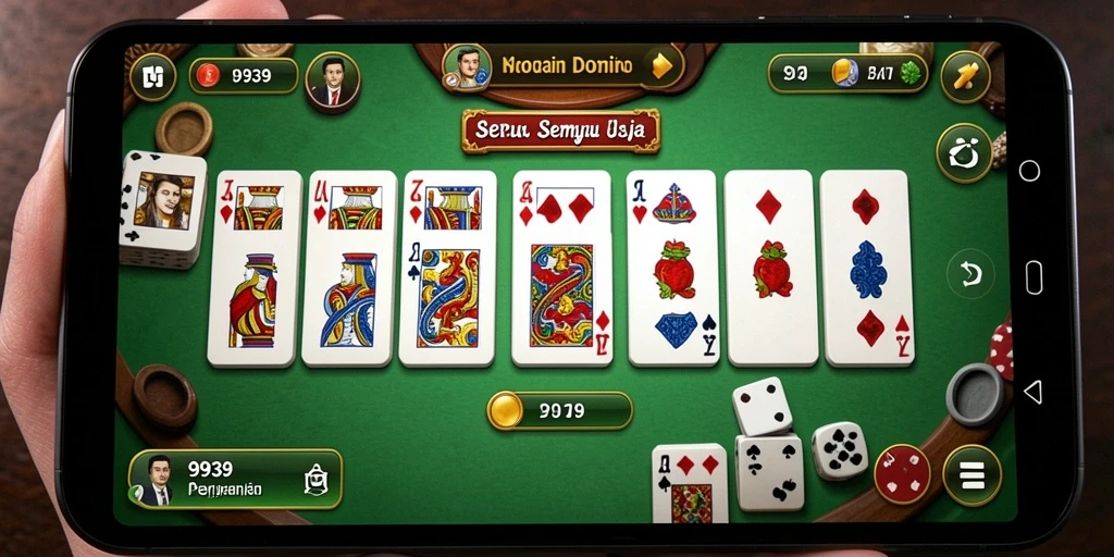 Screenshot gameplay seru dari permainan Domino 9939.