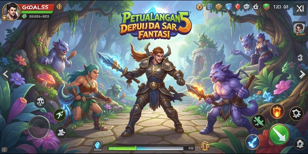Gameplay seru dengan grafis menakjubkan dari GOAL55.