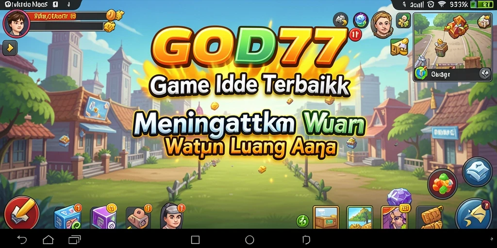 Tangkapan layar utama GOD77 menampilkan gameplay yang seru dan menghibur dalam gaya Idle.