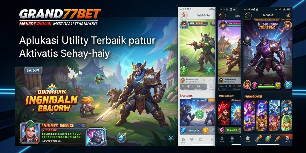 Tampilan antarmuka aplikasi GRAND77BET yang sederhana dan user-friendly.