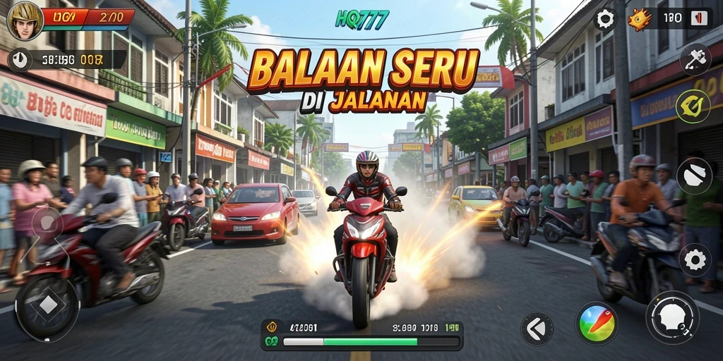 Tampilan gameplay HQ777 yang menegangkan dan penuh aksi.