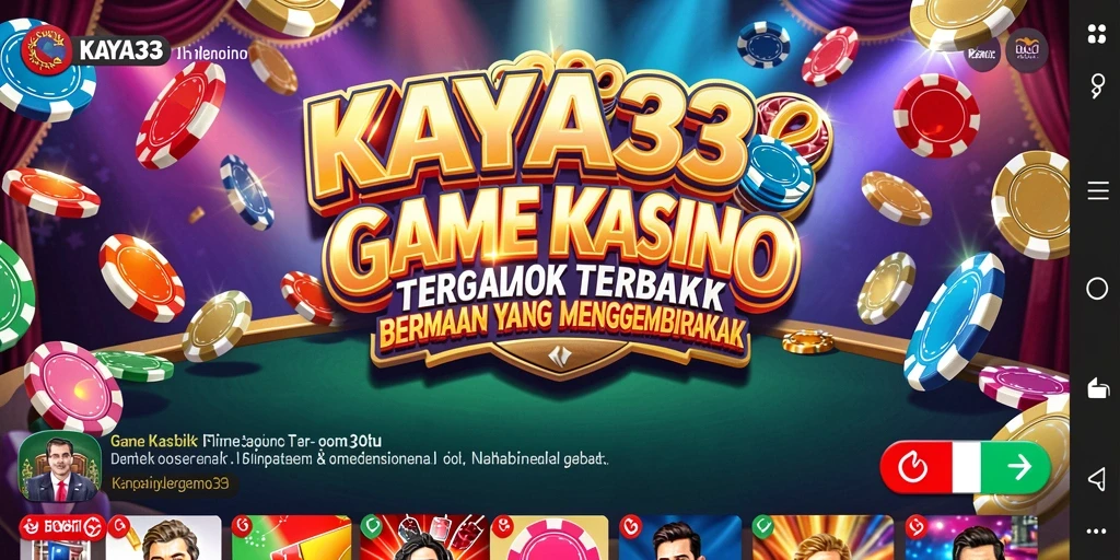 Screenshot KAYA33 menampilkan pengalaman bermain kasino yang seru dan interaktif.