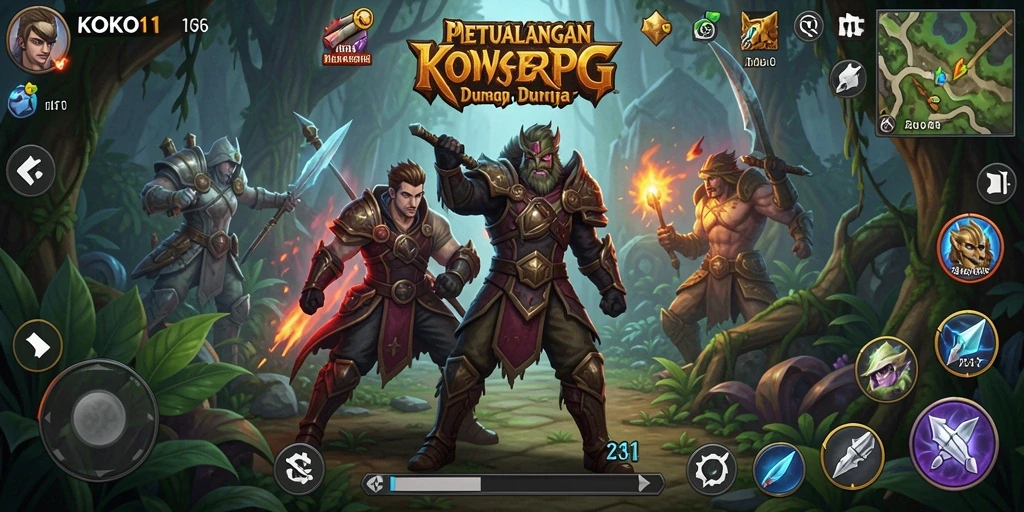 Tampilan gameplay KOKO11 dalam suasana fantasi yang memukau.