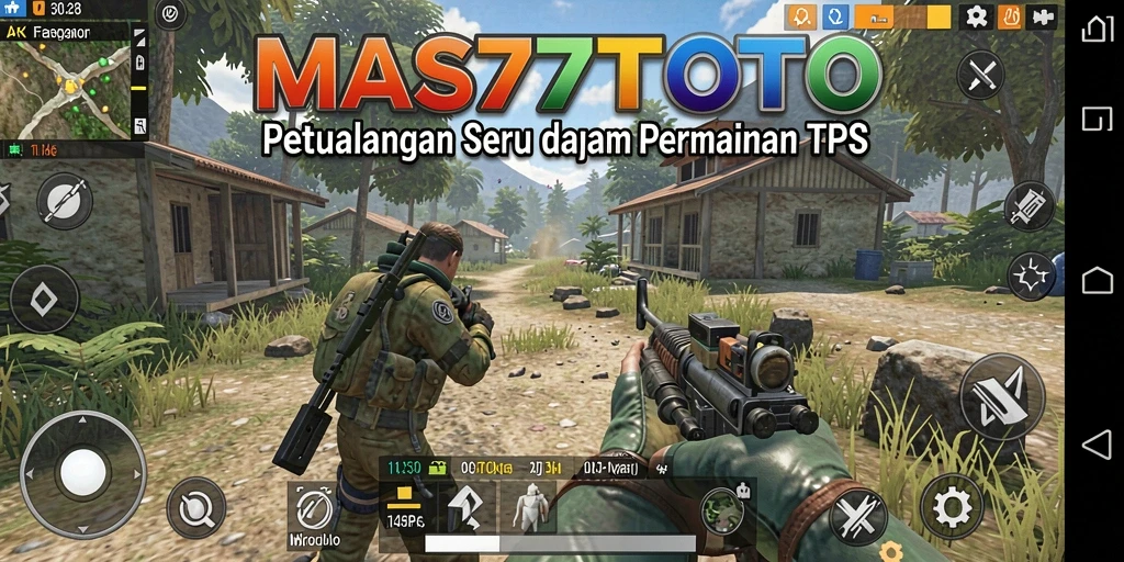 Screenshot gameplay <strong>MAS77TOTO</strong> yang menampilkan aksi seru dalam pertempuran TPS.