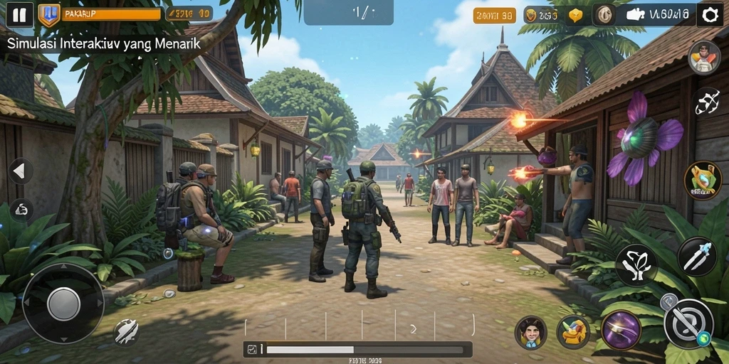 Tampilan gameplay PAKARJP yang menarik dengan simulasi realistis.