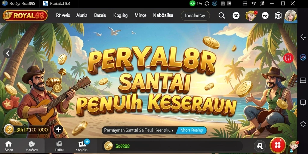Tangkapan layar menunjukkan aksi seru dari gameplay Casual ROYAL88.
