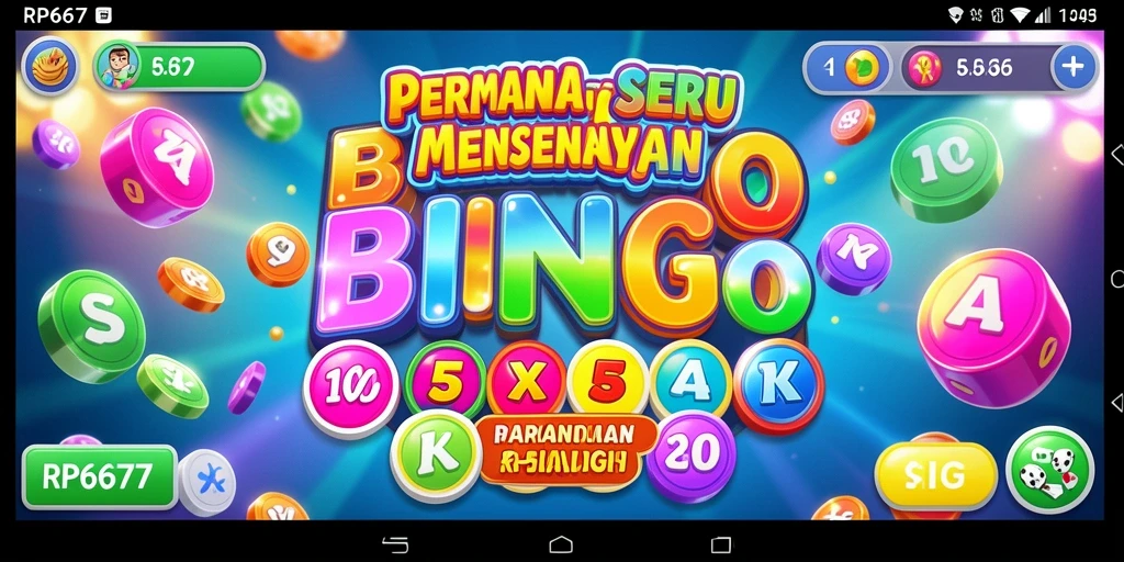 Tampilan gameplay Bingo yang menarik dalam RP6677.