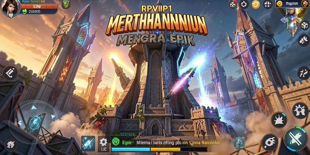 Gameplay menegangkan RPVIP1 dalam mode Tower Defense.