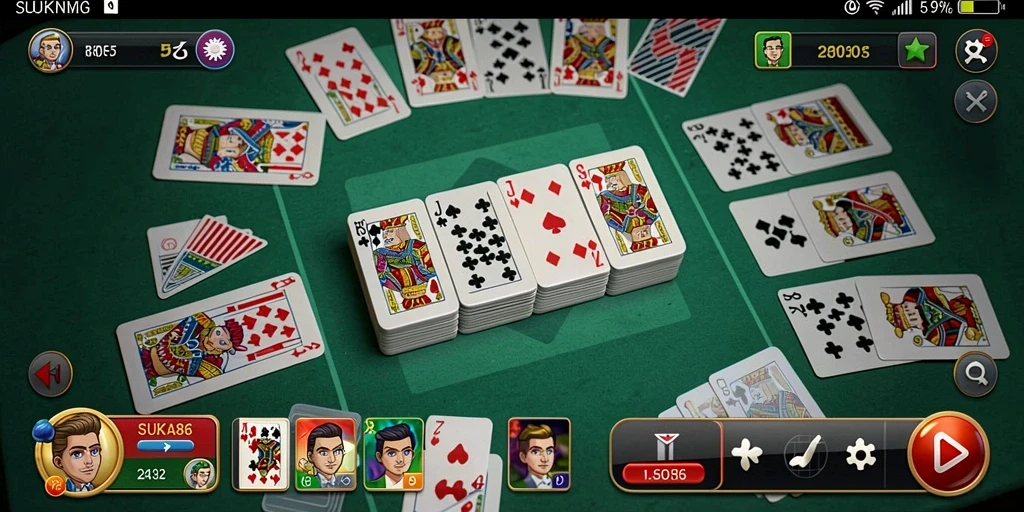 Tampilan gameplay seru di SUKA86, permainan domino yang mengasyikkan.