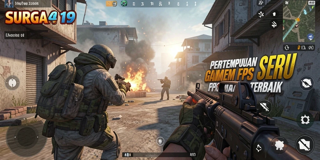 Tampilan menakjubkan dari permainan FPS yang menyenangkan.