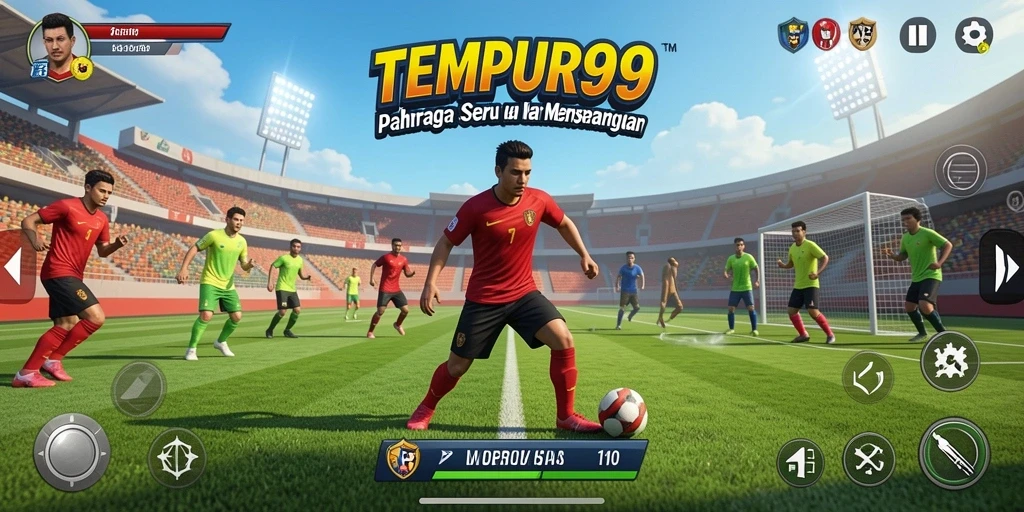 Tampilan gameplay TEMPUR99 yang mengasyikkan dan kompetitif.