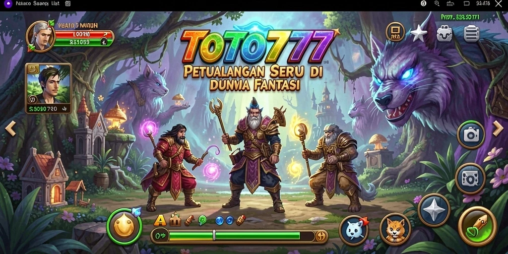 Tampilan gameplay seru saat menjelajahi dunia fantasi TOTO777.