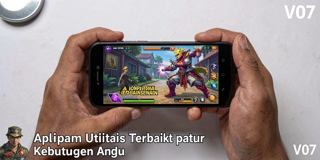 Screenshot utama V07 menampilkan antarmuka aplikasi yang intuitif dan fungsional.