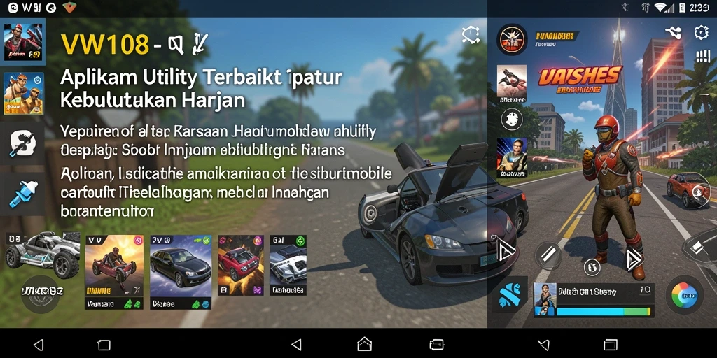 Tampilan antarmuka VW108 yang intuitif dan mudah digunakan.
