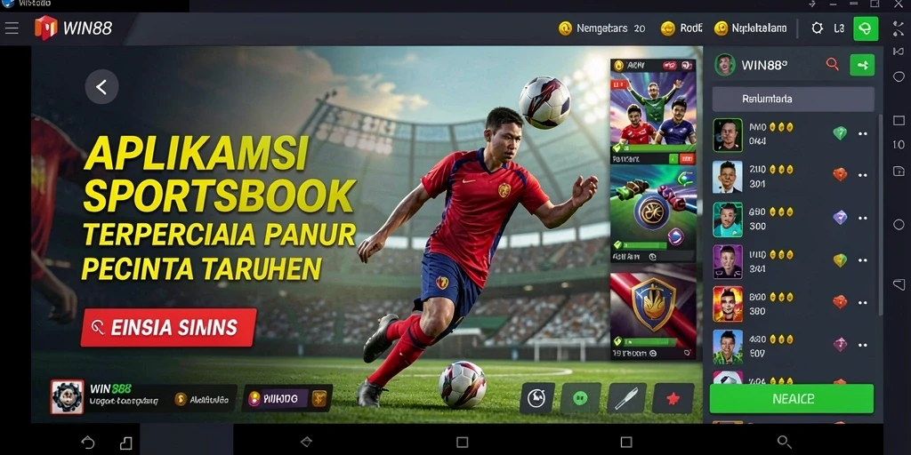 Tampilan menarik dari gameplay Sportsbook di WIN88.